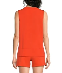 SPANX AirEssentials Crew Neck Sleeveless Knit Tank Top