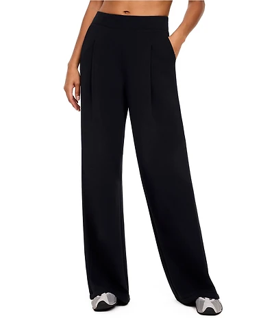 SPANX AirEssentials High Rise Full Length Pleated Knit Coordinating Trousers