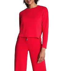 Spanx AirEssentials Knit Long Sleeve Side Slit Top