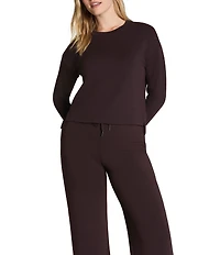 Spanx AirEssentials Knit Long Sleeve Side Slit Top