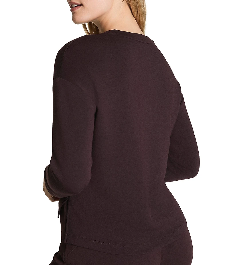 Spanx AirEssentials Knit Long Sleeve Side Slit Top
