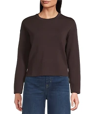 Spanx AirEssentials Knit Long Sleeve Side Slit Top