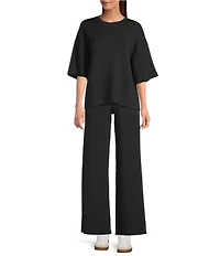 Spanx AirEssentials Knit Short Sleeve Drop Shoulder Coordinating T-Shirt