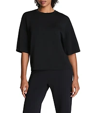 Spanx AirEssentials Knit Short Sleeve Drop Shoulder Coordinating T-Shirt