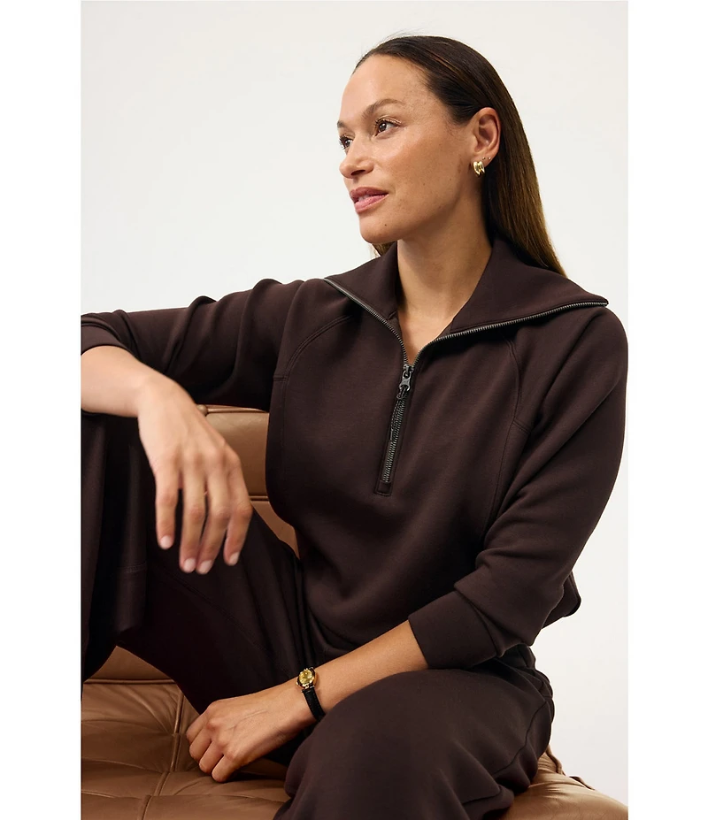 Spanx AirEssentials Coordinating Long Sleeve Half Zip Jacket