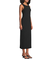 SPANX AirEssentials Ribbed Crew Neck Sleeveless Knit Maxi Tank Dress