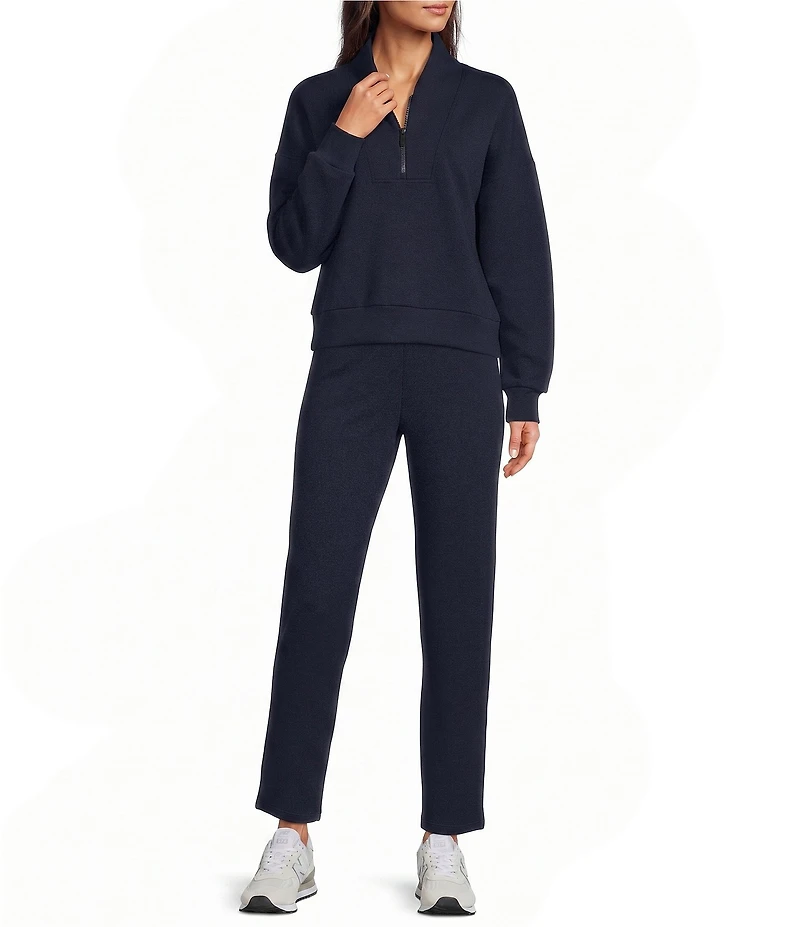 SPANX AirEssentials Shawl Collar Half Zip Long Sleeve Coordinating Knit Jacket