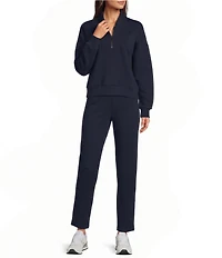 SPANX AirEssentials Shawl Collar Half Zip Long Sleeve Coordinating Knit Jacket