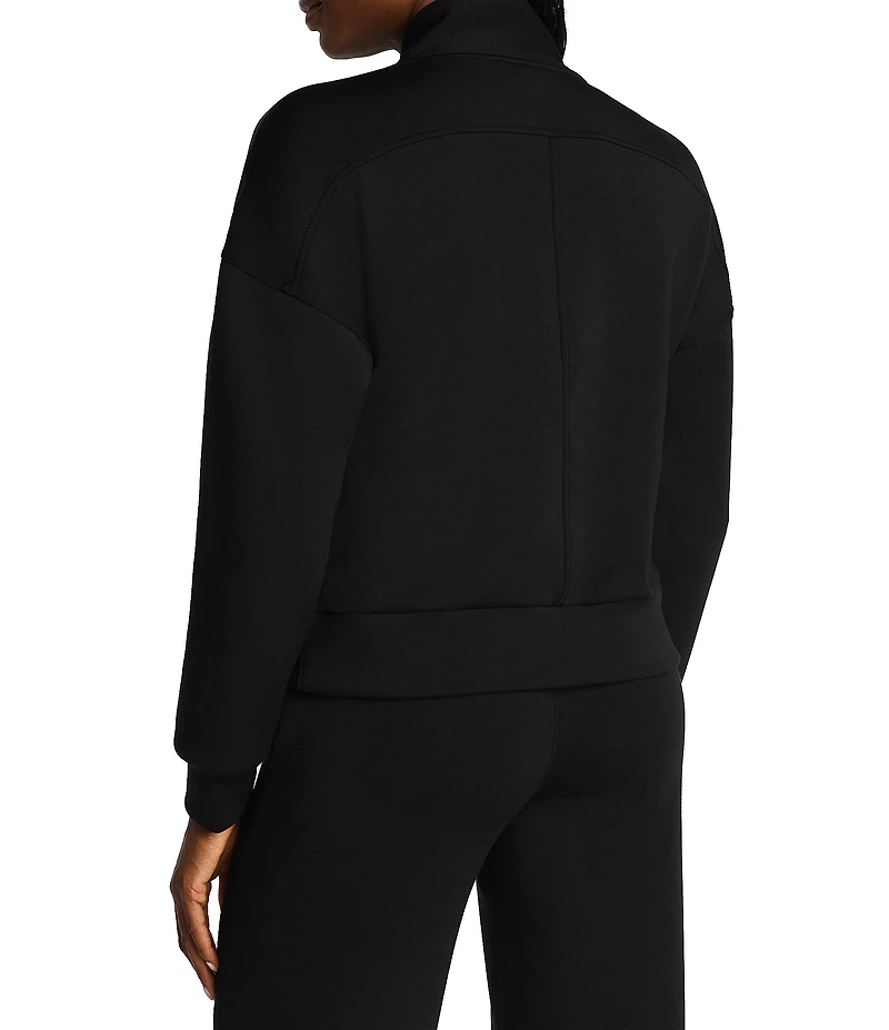 SPANX AirEssentials Shawl Collar Half Zip Long Sleeve Coordinating Knit Jacket