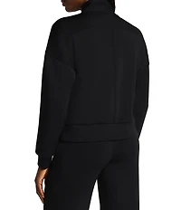 SPANX AirEssentials Shawl Collar Half Zip Long Sleeve Coordinating Knit Jacket