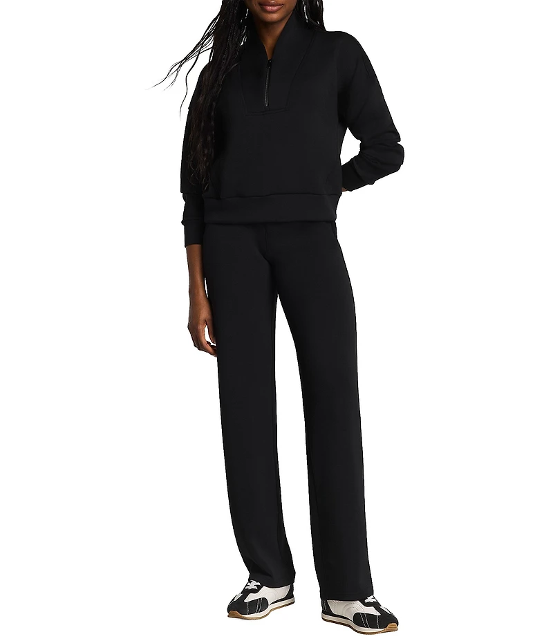 SPANX AirEssentials Shawl Collar Half Zip Long Sleeve Coordinating Knit Jacket