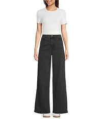 Spanx SPANXshape™ Authentic 360 Stretch Wide Leg Denim Jeans