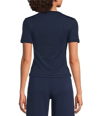 Spanx BareNaked Knit Short Sleeve Crew Neckline Pullover Tee