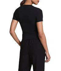Spanx BareNaked Knit Short Sleeve Crew Neckline Pullover Tee
