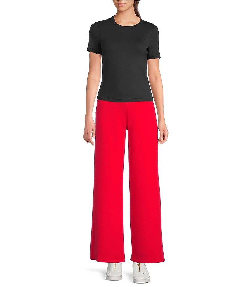 Spanx BareNaked Knit Short Sleeve Crew Neckline Pullover Tee
