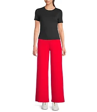 Spanx BareNaked Knit Short Sleeve Crew Neckline Pullover Tee