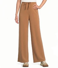 SPANX Coordinating Faux Sandwashed High Rise Wide Leg Knit Pants