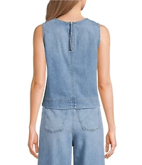 Spanx SPANX® Crew Neck Sleeveless Woven Top