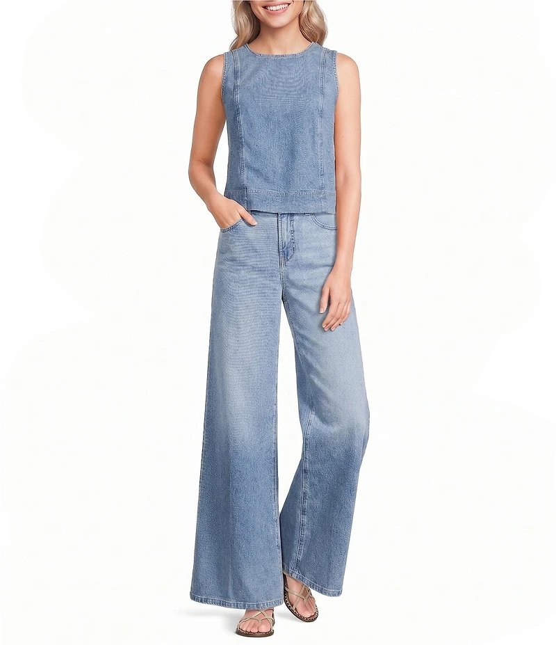 Spanx SPANX® Crew Neck Sleeveless Woven Top
