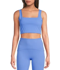 Spanx Cropped Square Neck Sleeveless Tank