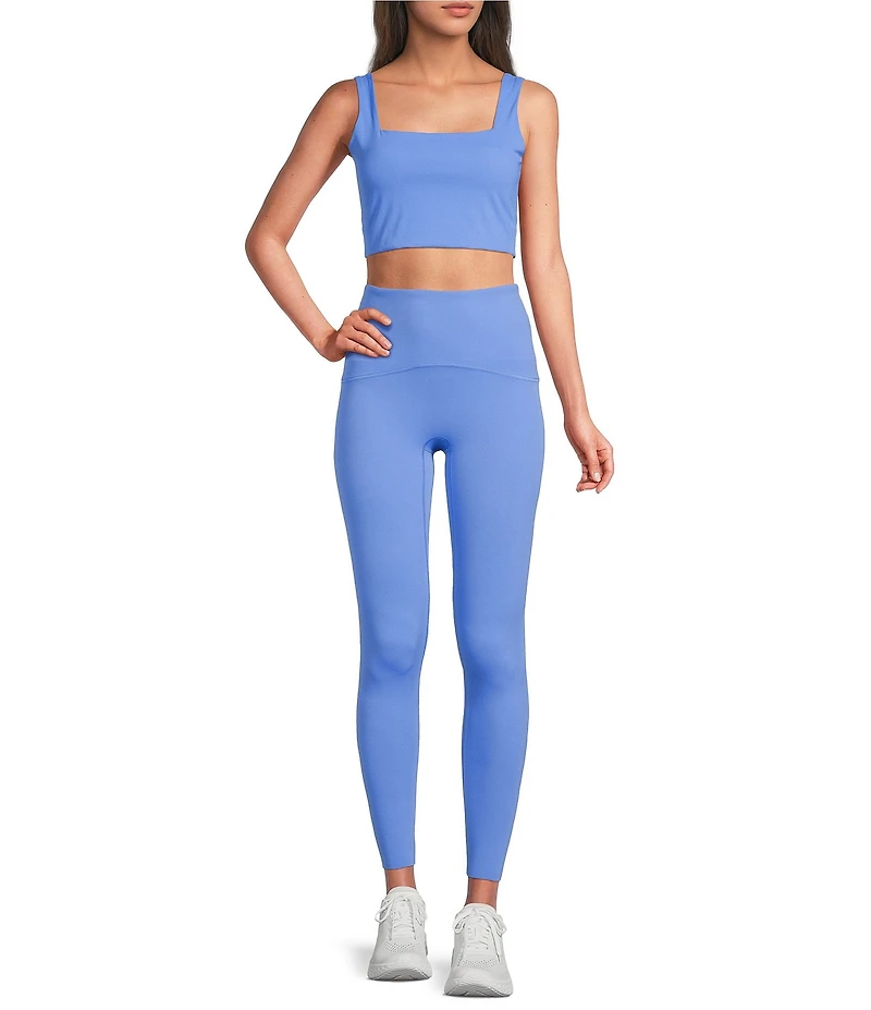 Spanx Cropped Square Neck Sleeveless Tank