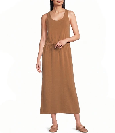 SPANX Faux Sandwashed Scoop Neck Sleeveless Knit Maxi Dress