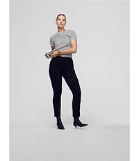 Spanx Knit Short Sleeve Stripe Boxy T-Shirt