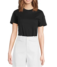 Spanx Lightweight Cotton Crew Neck Short Sleeve Bodysuit