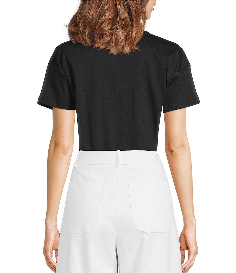 Spanx Lightweight Cotton Crew Neck Short Sleeve Bodysuit