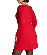 Spanx Long Sleeve Ponte Mini Dress