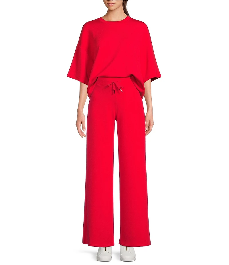 Spanx AirEssentials Wide Leg Pull On Drawstring Coordinating Pants