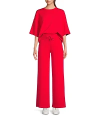 Spanx AirEssentials Wide Leg Pull On Drawstring Coordinating Pants