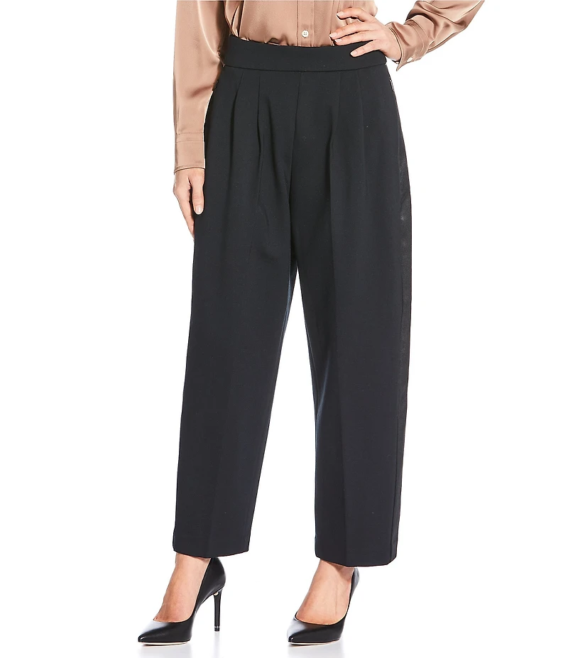 Spanx Ponte Pleated Straight Leg Tux Trouser Pants