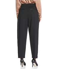 Spanx Ponte Pleated Straight Leg Tux Trouser Pants