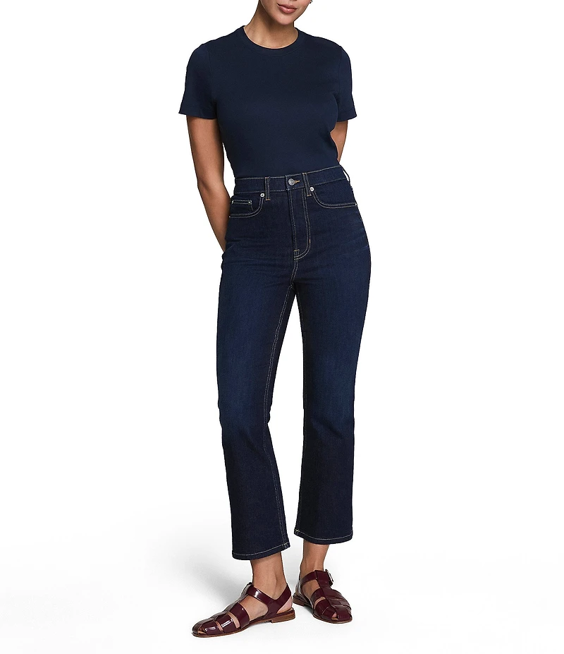 Spanx ReDefine Kick Flare Cropped Denim Jeans