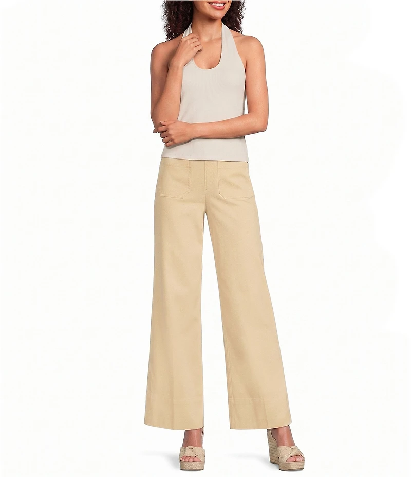 Spanx Ribbed Knit Halter Sleeveless Tank Top