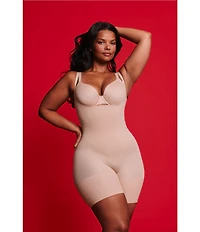 Spanx SPANXsculpt™ Go-Figure Open-Bust Mid-Thigh Bodysuit