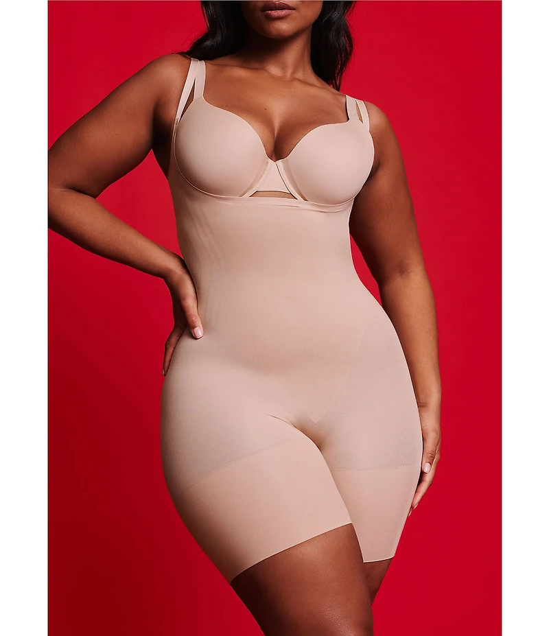 Spanx SPANXsculpt™ Go-Figure Open-Bust Mid-Thigh Bodysuit