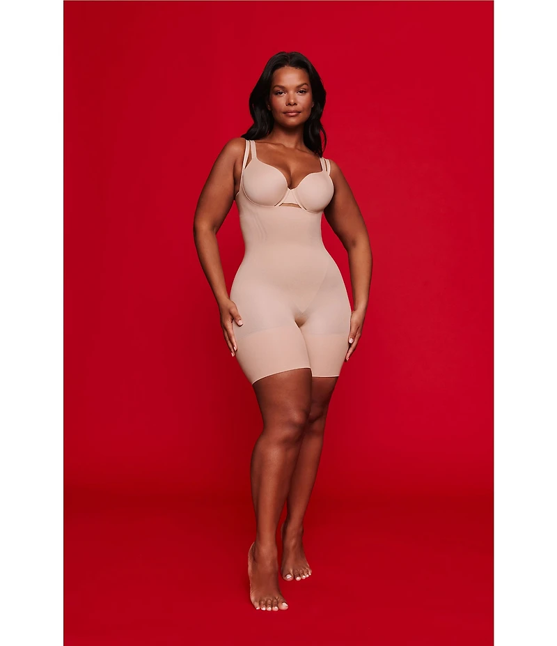 Spanx SPANXsculpt™ Go-Figure Open-Bust Mid-Thigh Bodysuit