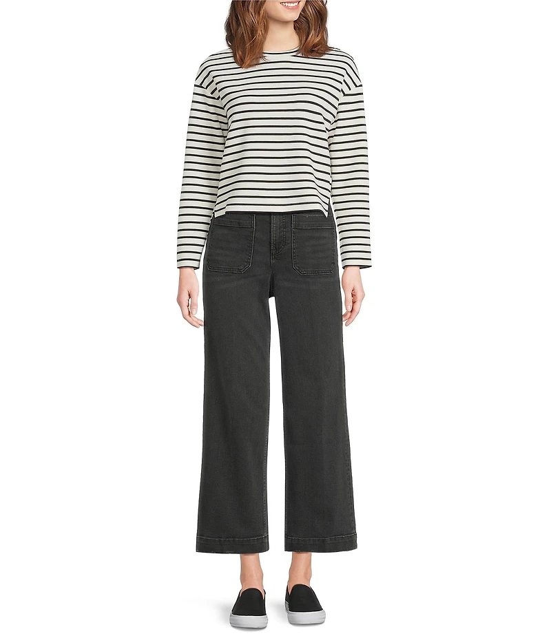 Spanx SPANXshape™ Authentic 360 Cropped Wide Leg Jeans