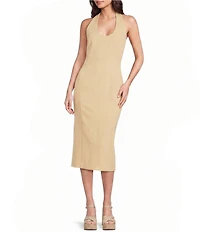 Spanx SPANXshape Halter Sleeveless Ponte Midi Dress