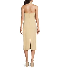 Spanx SPANXshape Halter Sleeveless Ponte Midi Dress