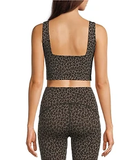Spanx SPANXshape™ Coordinating Leopard Square Neckline Shelf Tank