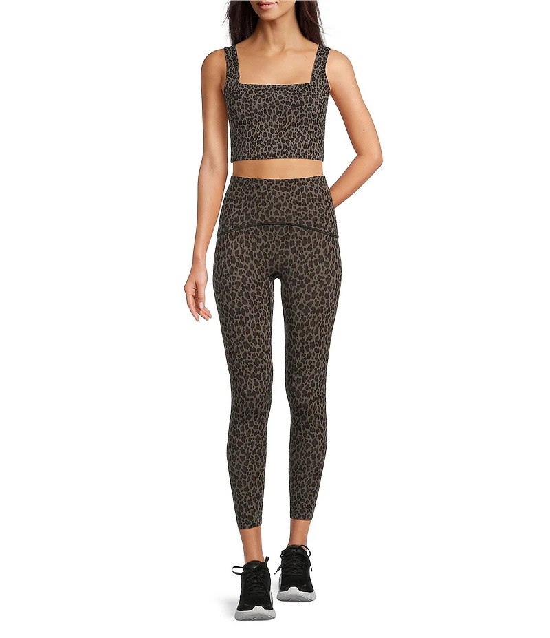 Spanx SPANXshape™ Coordinating Leopard Square Neckline Shelf Tank