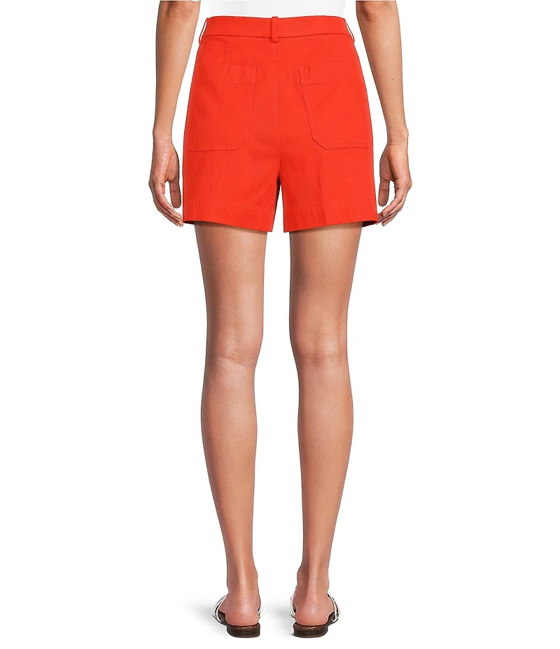 Spanx SPANXsupersmooth High Rise Stretch Twill Patch Pocket Shorts