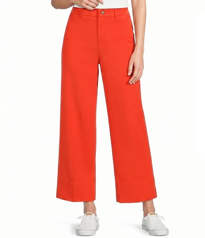 Spanx SPANXsupersmooth Stretch Twill High Rise Cropped Wide Leg Pants