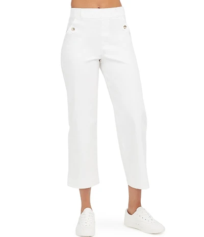 Spanx Stretch Twill Cropped Wide Leg Pants
