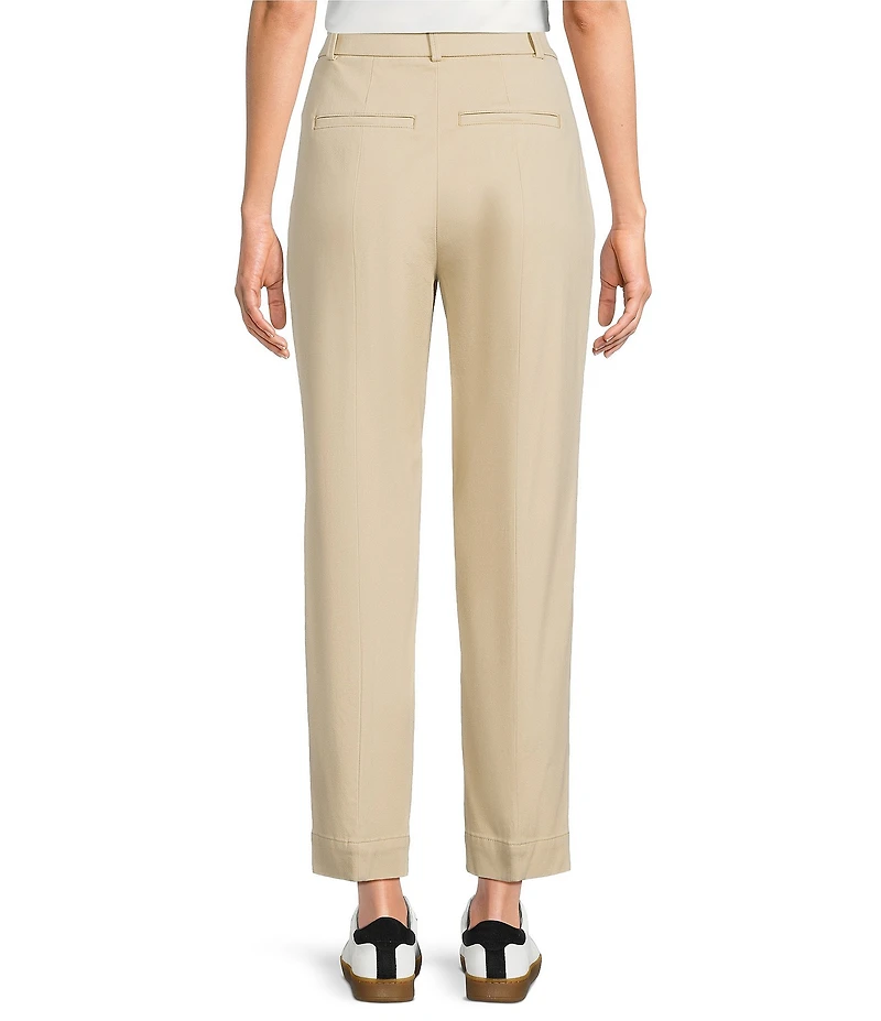 Spanx Stretch Twill High Rise Straight Leg Ankle Pants