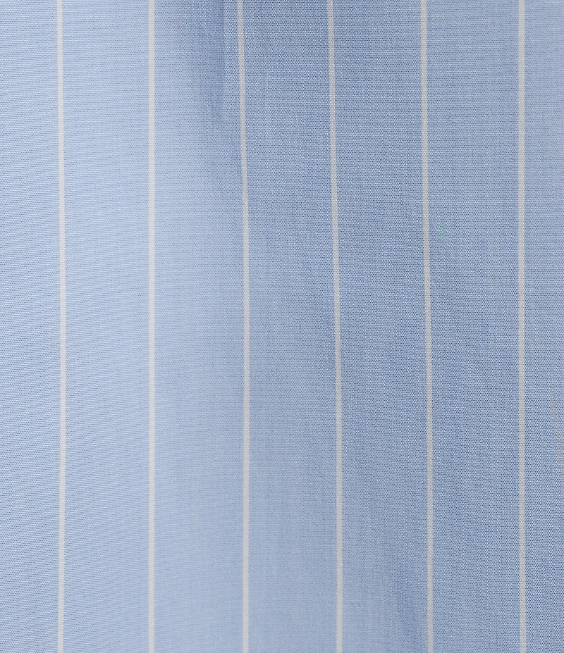 Spanx Stripe Poplin No-Gape Tailored Button Down Top