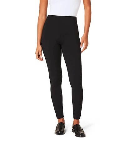 Spanx Super Smooth Perfect Fit Ponte Zip Ankle Length Pull On Leggings